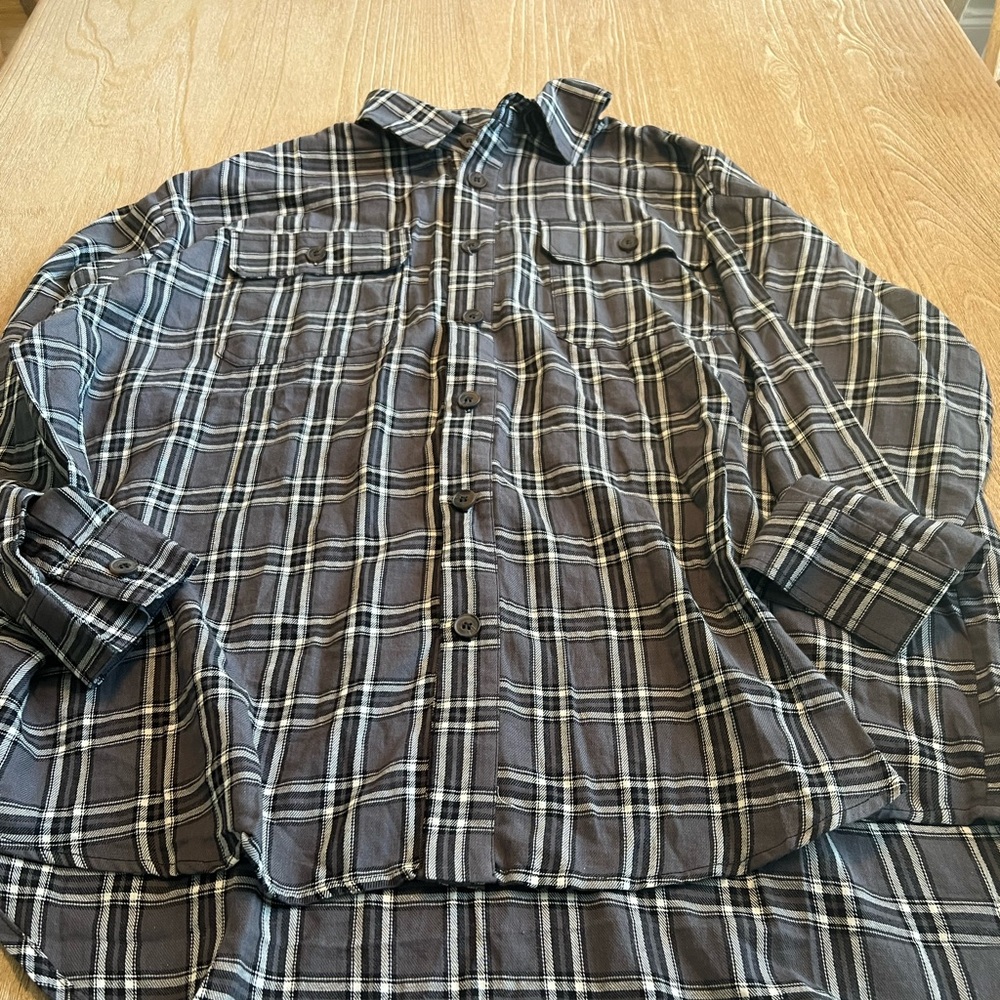 Fashion classic plaid button front shirt